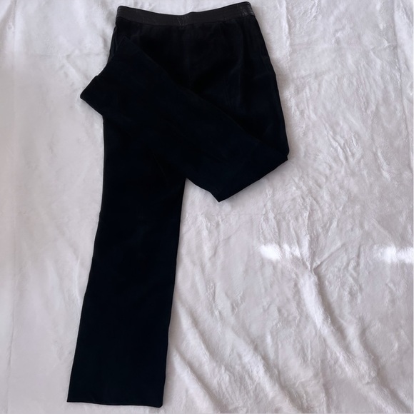VENUS WILLIAMS FOR WILSON LEATHER 100% Black Leather Suede Pants Size 2 - Picture 11 of 12